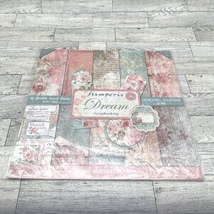 Brand New Stamperia DREAM 12x12 Double Faced Scrapbook Paper Pad 10 Sheets